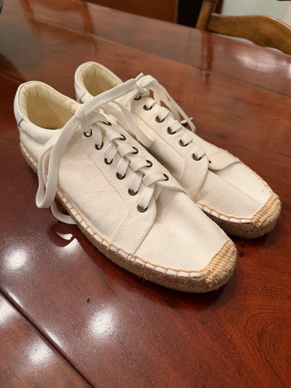 Tonivis Espadrille Sneakers in Natural White